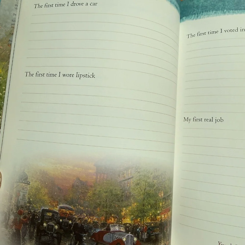 Vintage Thomas Kincade Grandmother’s Memories Journal (1999) Journaling Keepsake